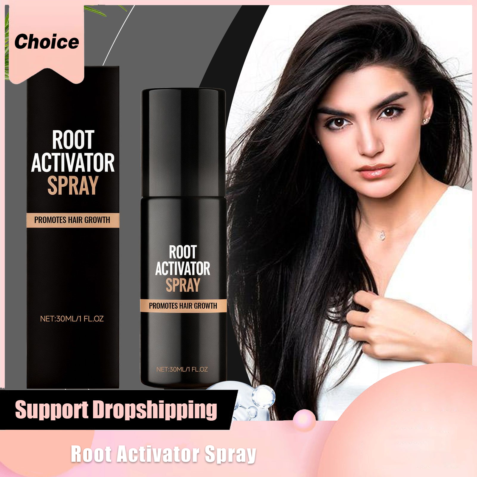 Hair Care For Hair Loss - Biotin Hair Growth Spray Polygonum Multiflorum