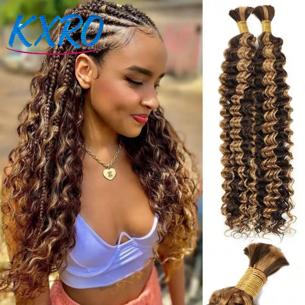 Hair Care Indian - Highlight P4/27 Deep Wave Bulk Human