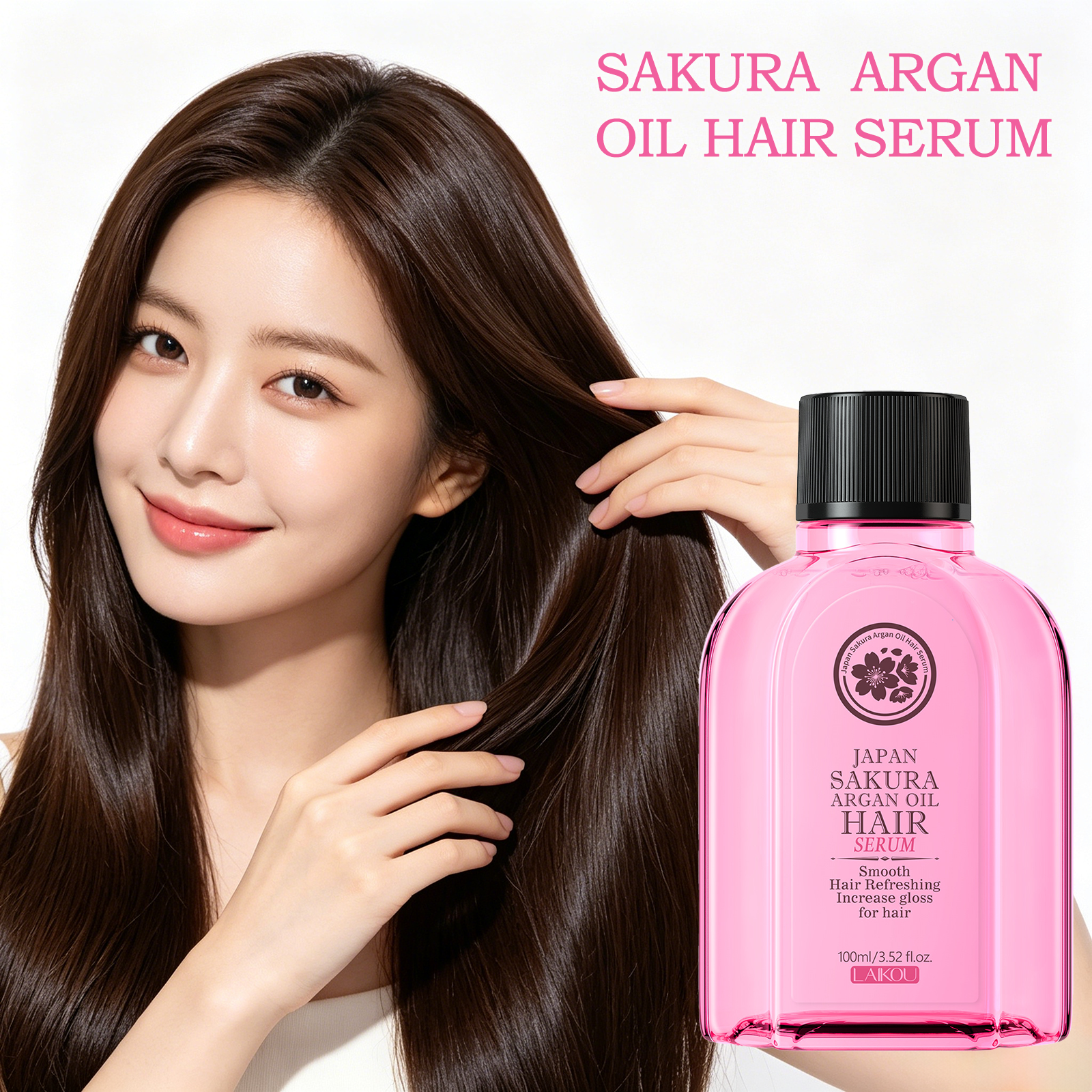 Hair Care In Japan - LAIKOU Japan Sakura Argan Hair Serum