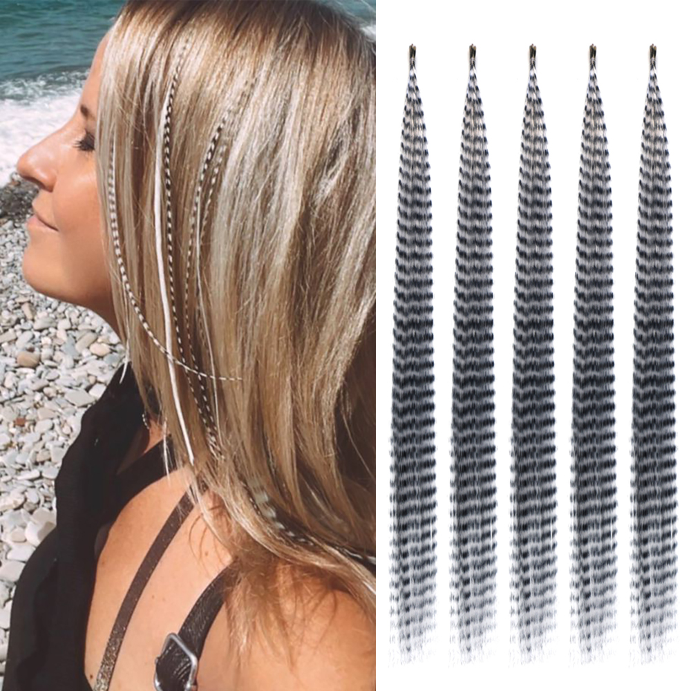 Feather Hair Extension - 50Roots 16 Inch I-Tip Colorful Feather