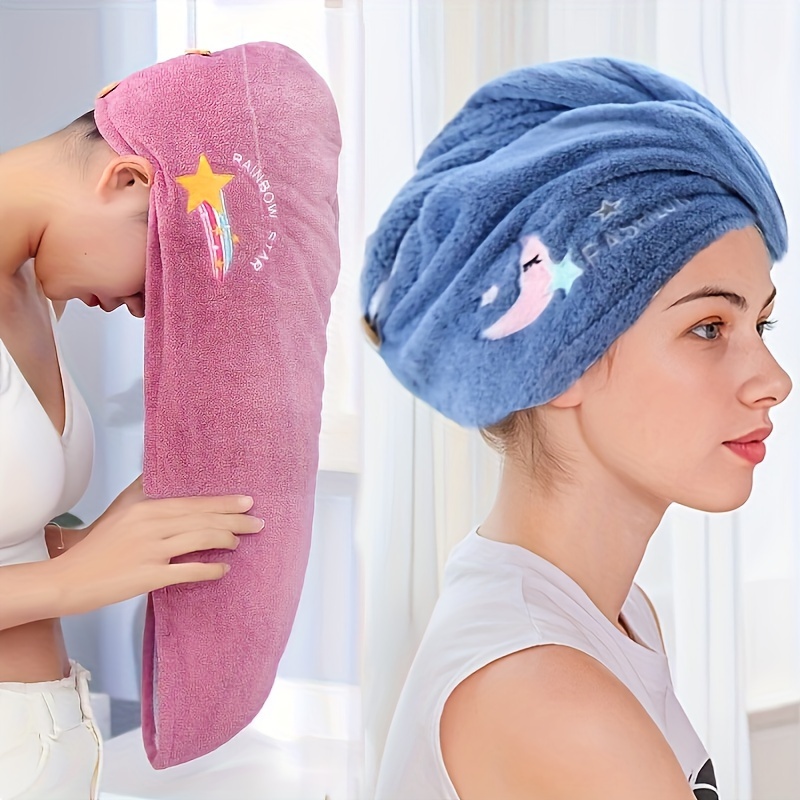 Hair Turban Towel - Microfiber Hair Drying Turban, Quick Dry