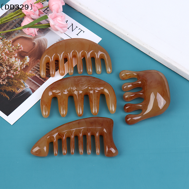Hair Care Nature - 1×Natural Ox Horn Pocket Comb Wide
