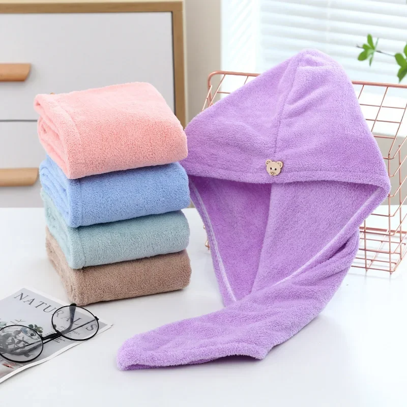Hair Turban Towel - Women Long Hair Quick-Dry Hair Towel