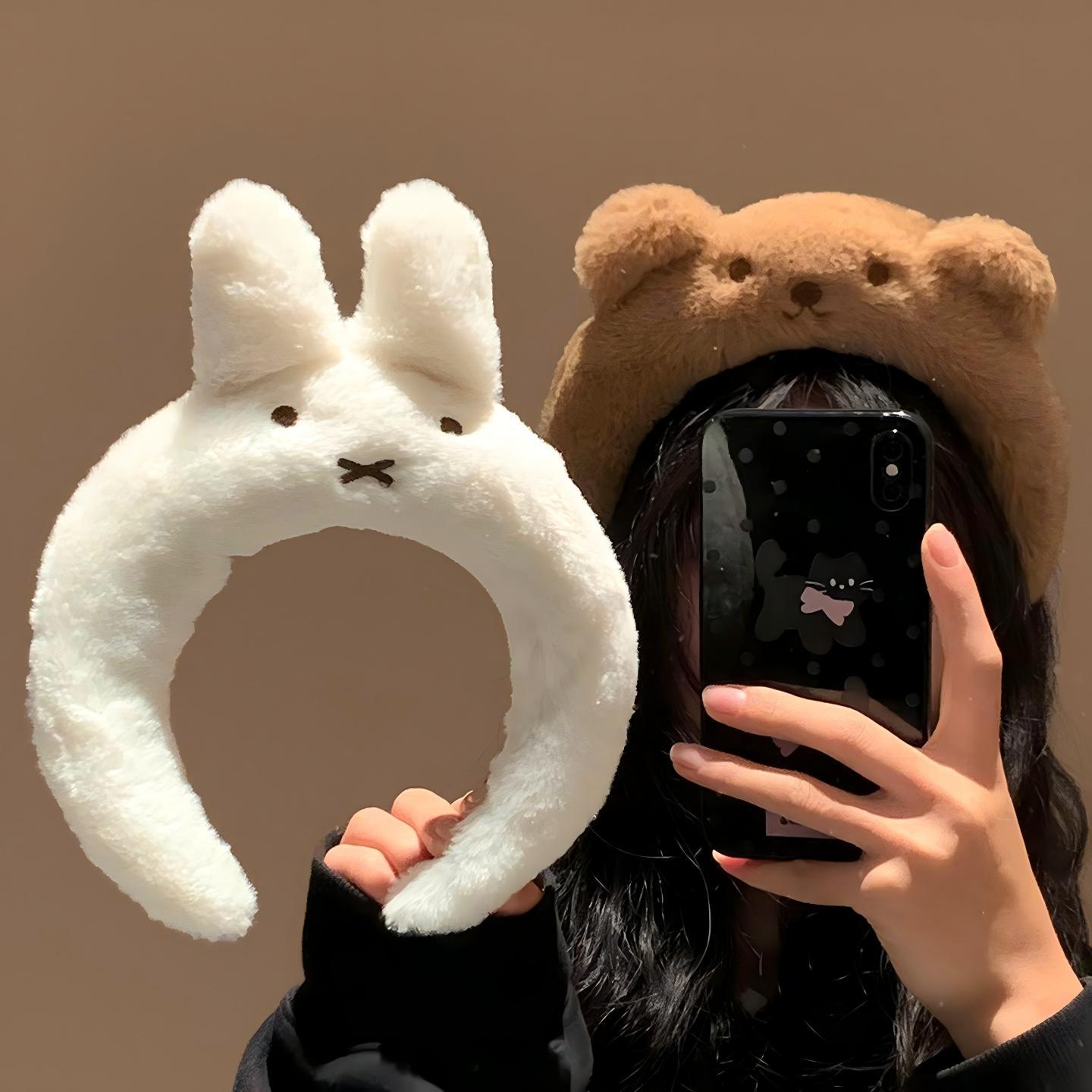 Hair Care In Japan - Miffy Headband Velvet Washing Face Wide