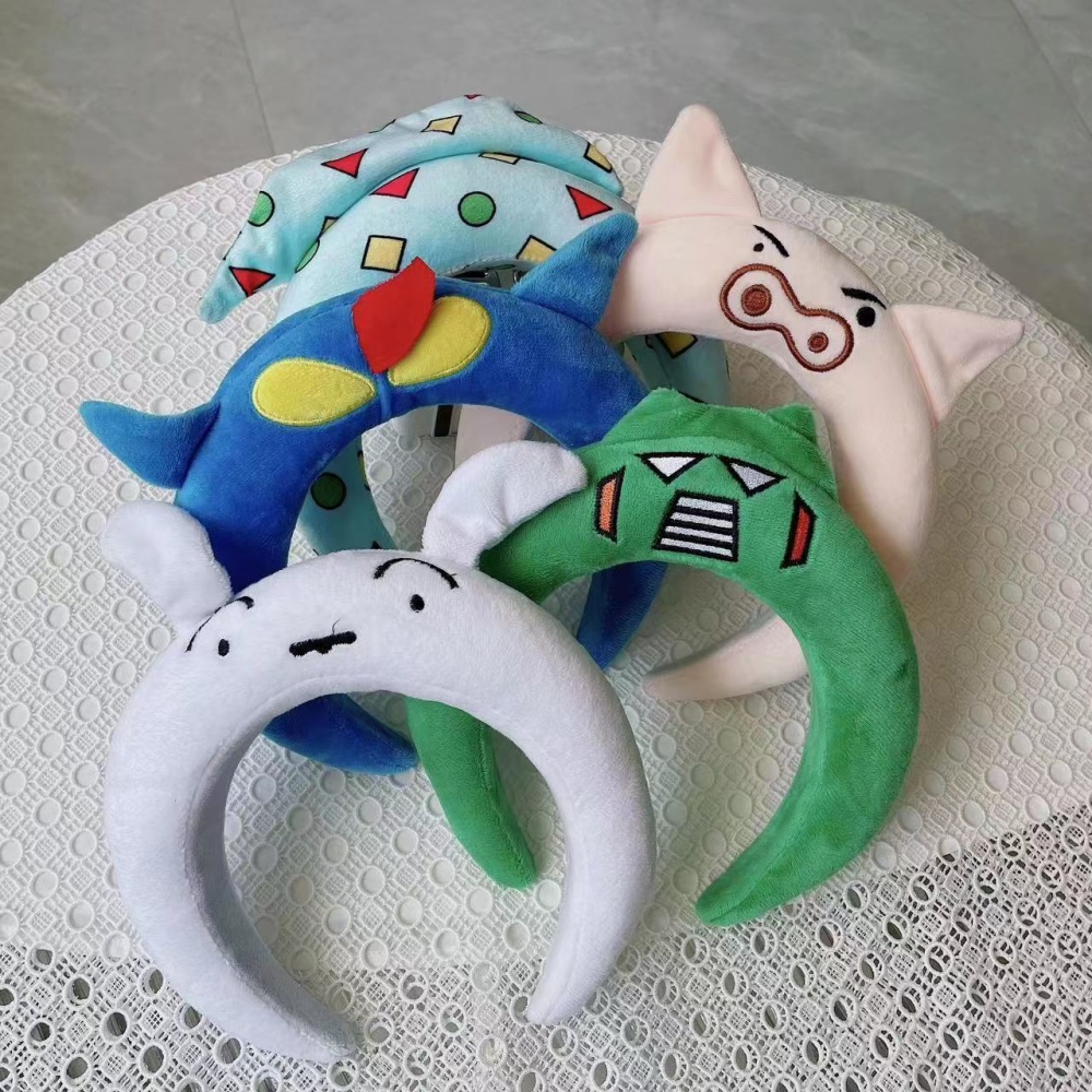 Hair Care In Japan - Crayon Shin-chan Headband Plush Wide-Brim Kawaii