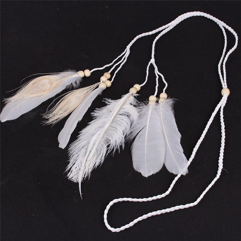 Bohemian Style Indian White Fe - Feather Hair Extension review and price