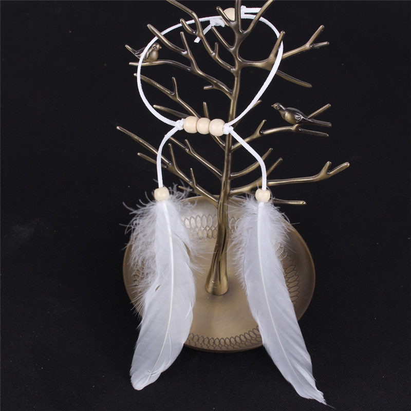 Bohemian Style Indian White Fe - Feather Hair Extension review and price
