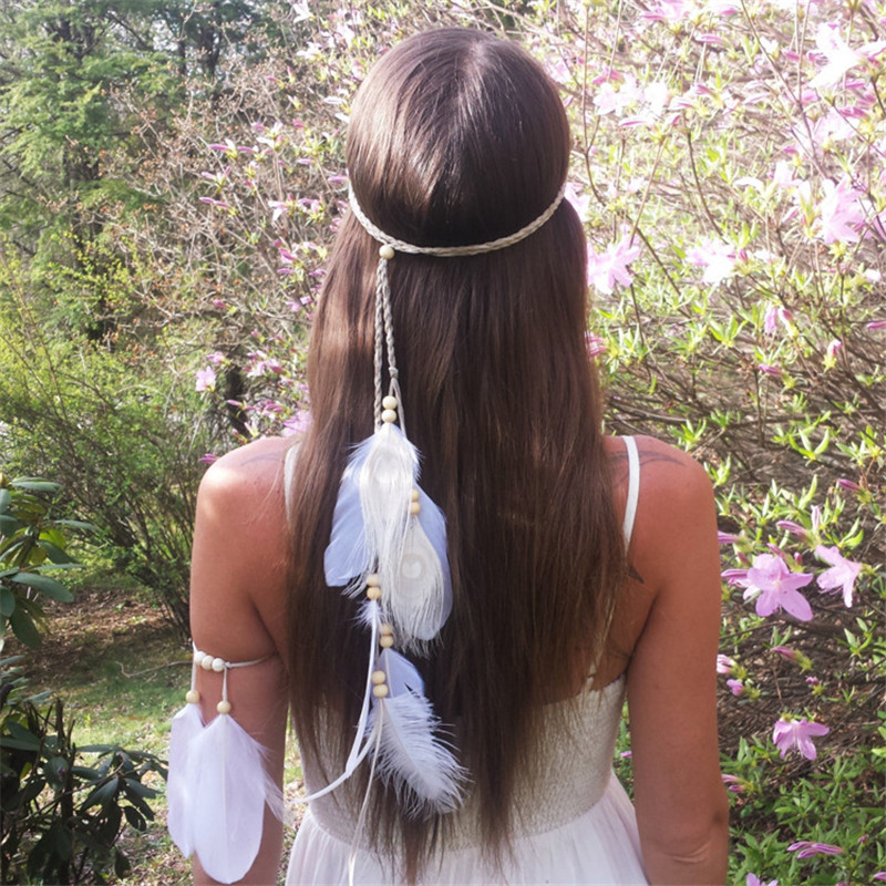 The Indian White Feather Headb - Feather Hair Extension review and price