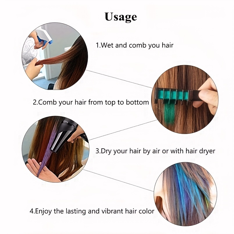 10 Colors/set ABS Non-toxic On - Hair Care Color review and price