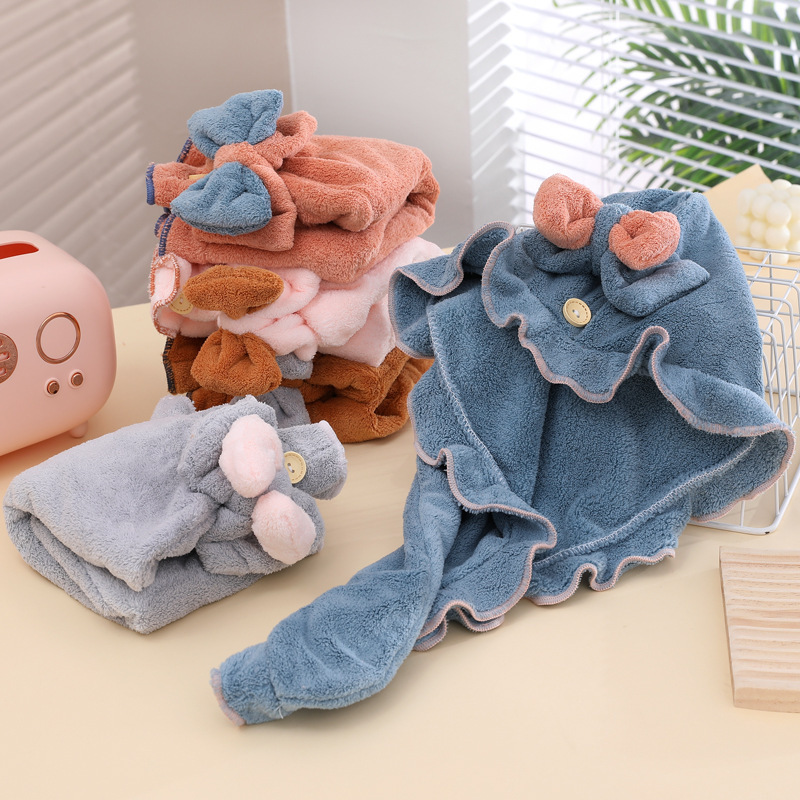 Fleece Solid Color Hair Towel  - Hair Turban Towel review and price