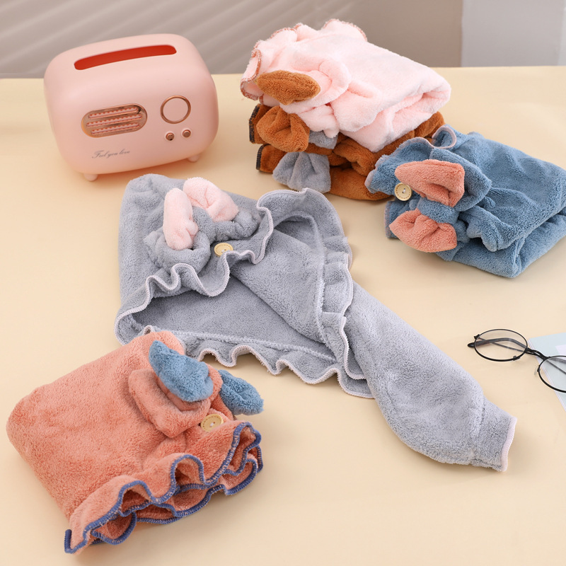 Fleece Solid Color Hair Towel  - Hair Turban Towel review and price