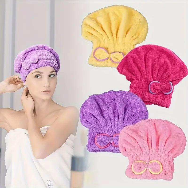 Quick Drying Hair Cap Women Bo - Hair Turban Towel review and price
