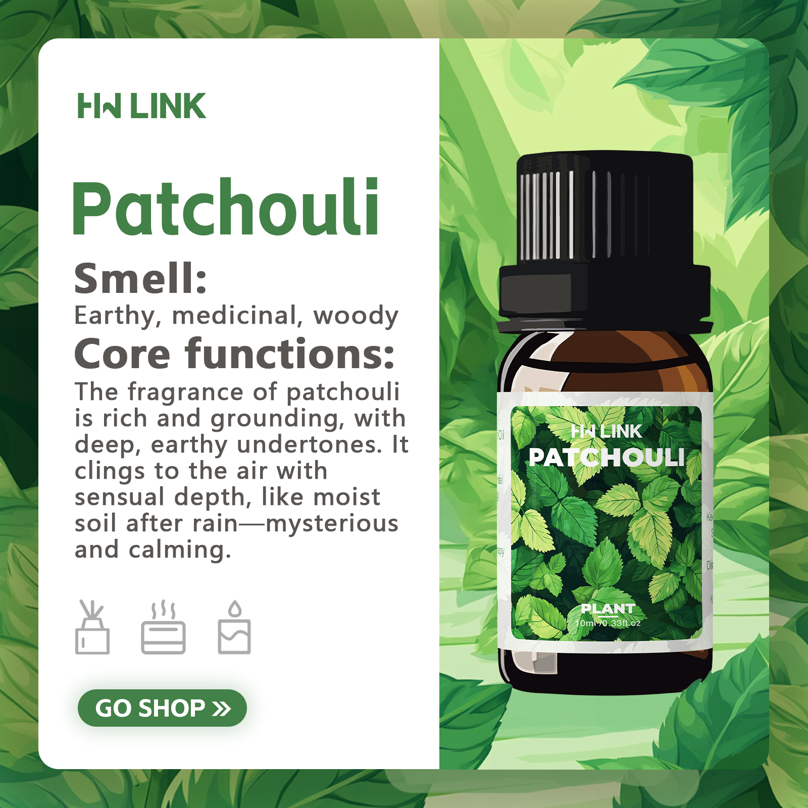 10ml Patchouli Essential Oils  - Hair Care Nature review and price