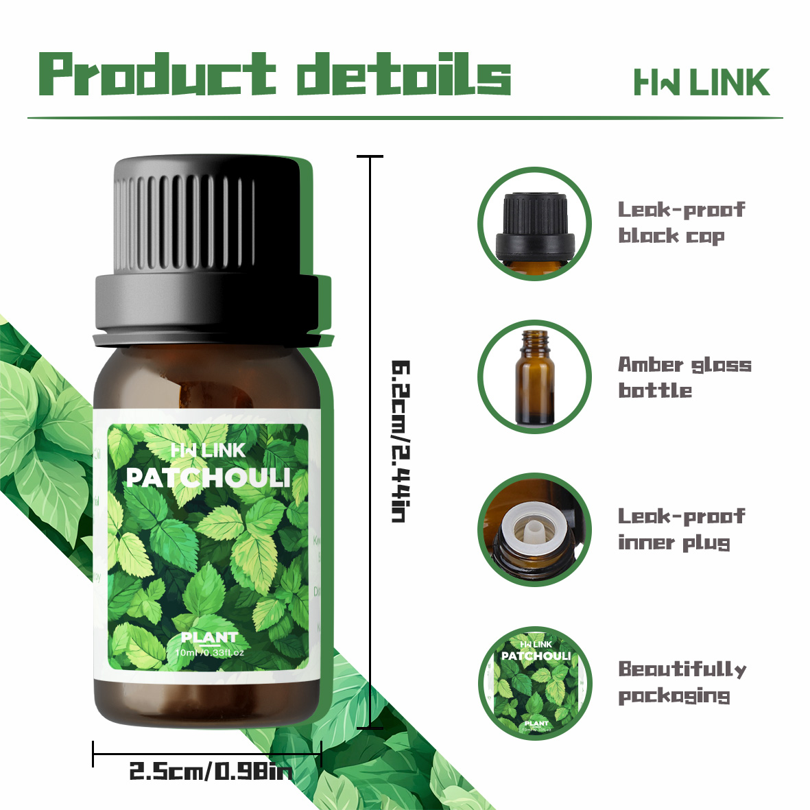 10ml Patchouli Essential Oils  - Hair Care Nature review and price