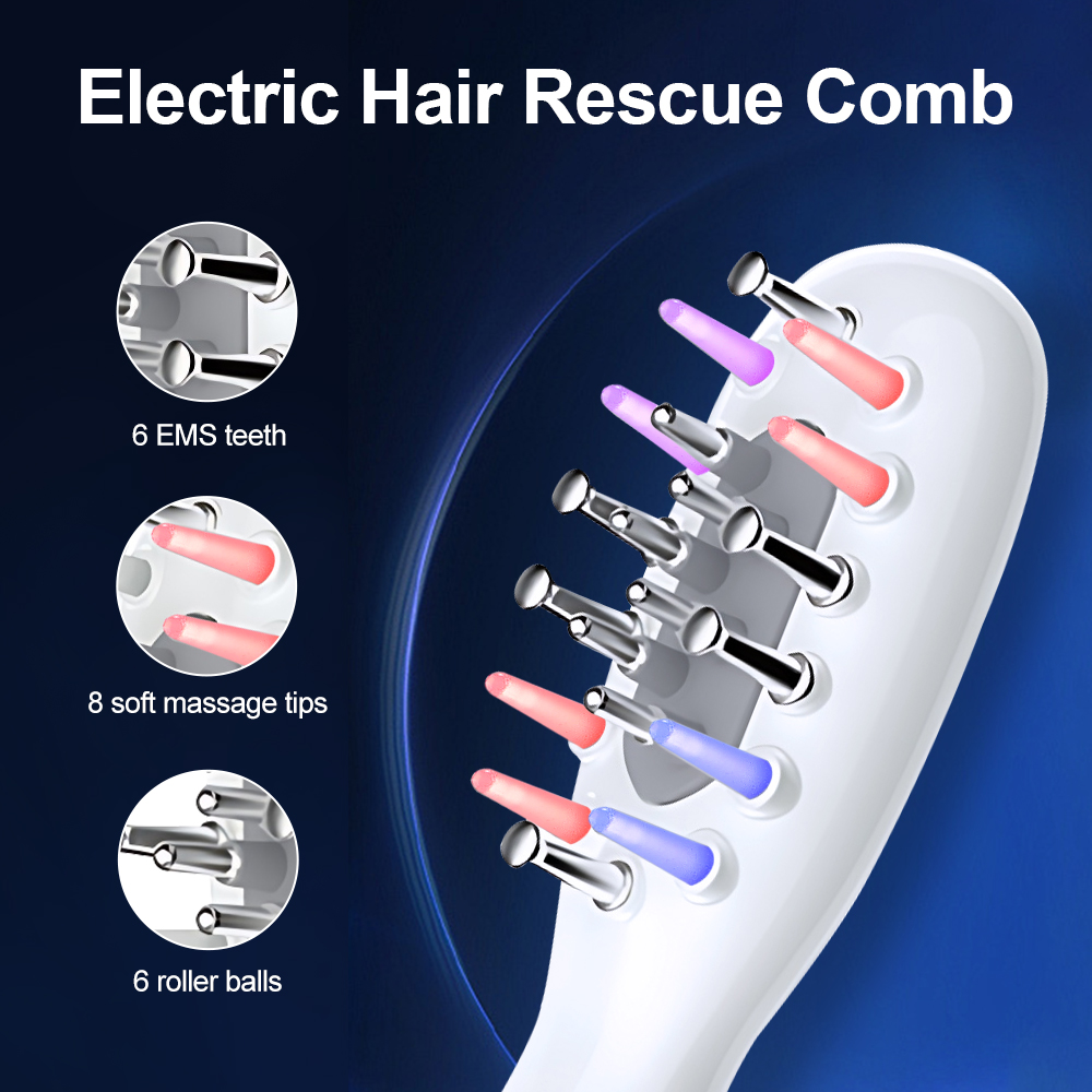 3 Gears EMS Vibration LED Ligh - Hair Care For Hair Loss review and price