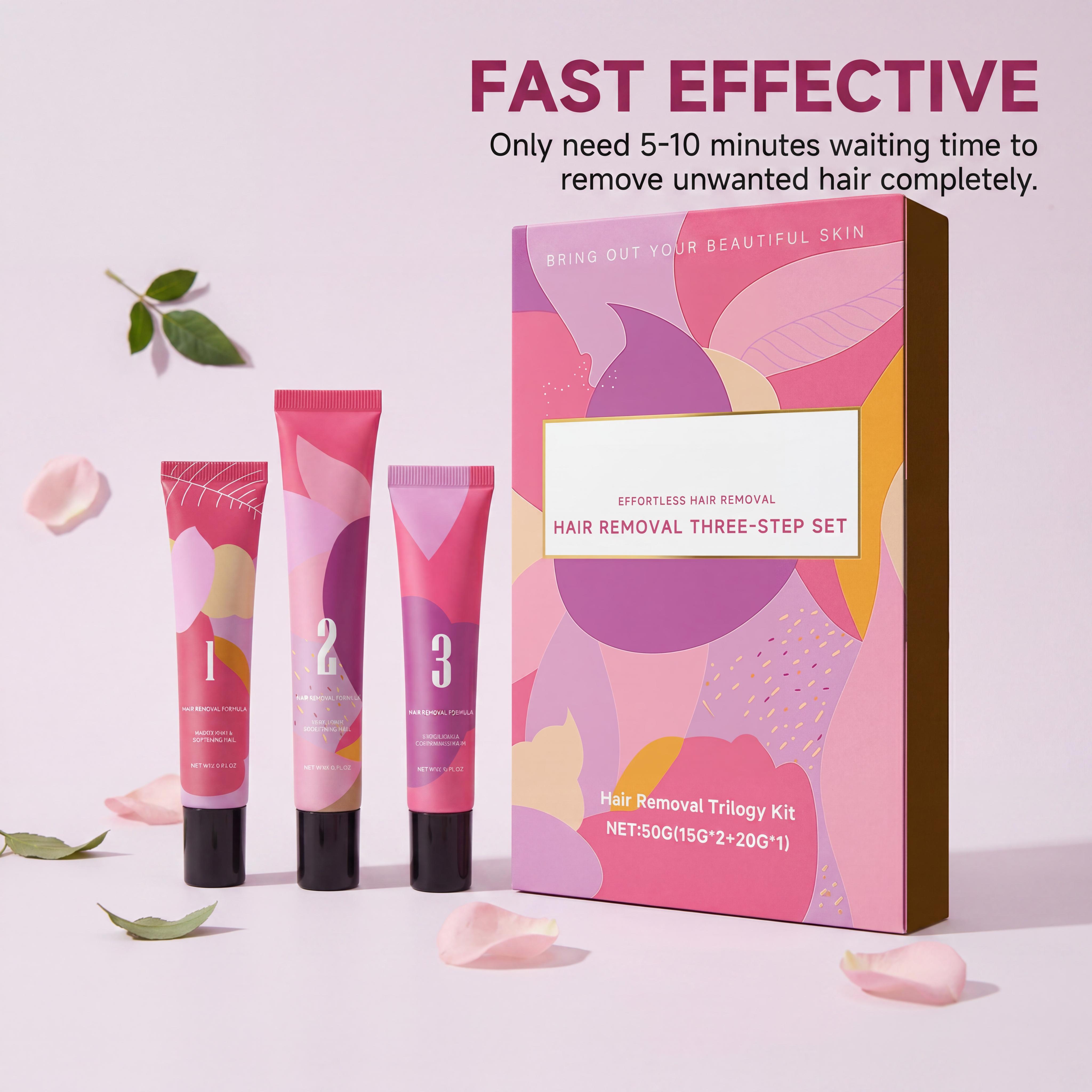 Hair Removal Cream Kit 3-Step  - Hair Care Steps review and price