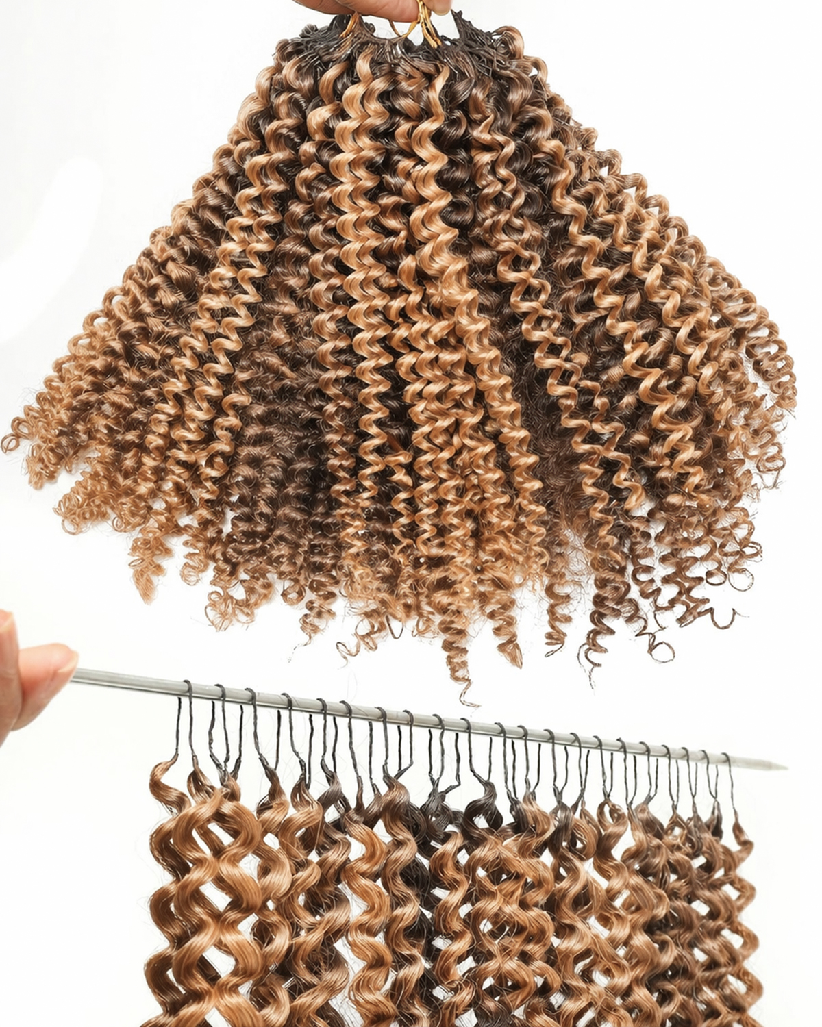 P4/27 Ombre Highlight Kinky Cu - Feather Hair Extension review and price