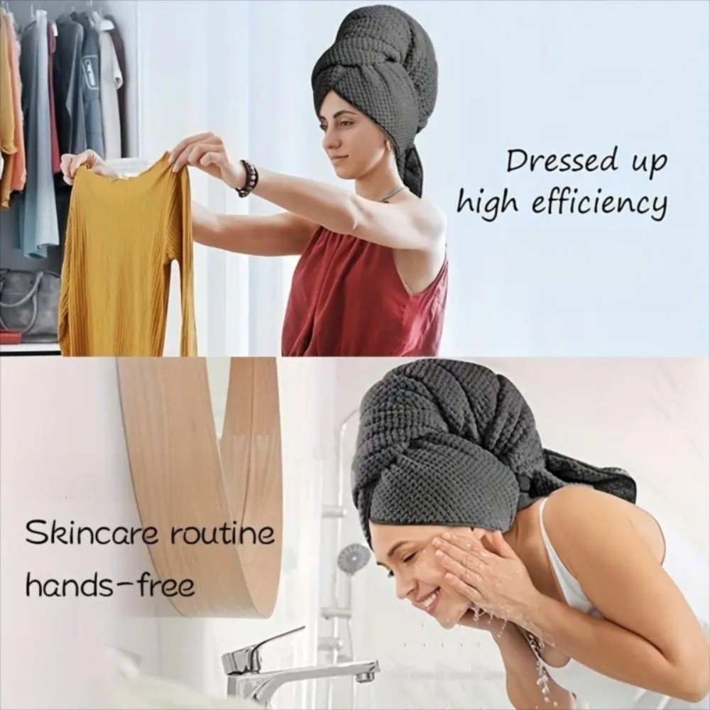 Ultra Absorbent Microfiber Hai - Hair Turban Towel review and price