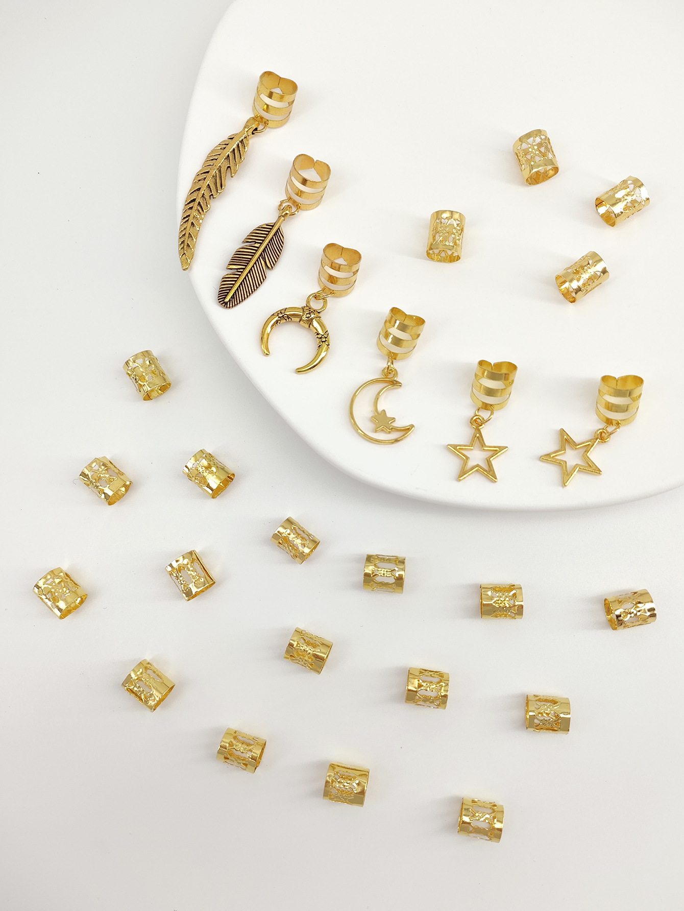 26pcs Hair Rings for Braids Go - Feather Hair Extension review and price