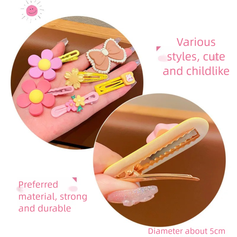 14-8Pcs/Set Candy Color Cartoo - Hair Care Color review and price