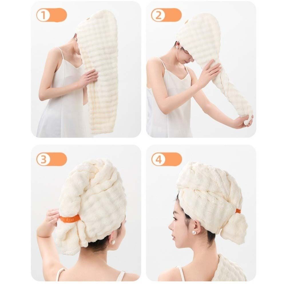 Microfiber Quickly Hair Dry To - Hair Turban Towel review and price