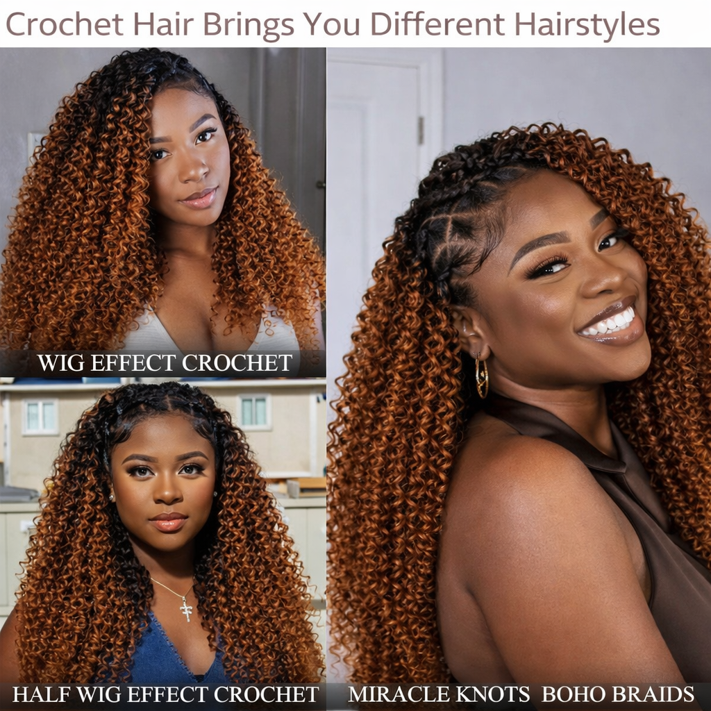 Kinky Curly Crochet Human Hair - Feather Hair Extension review and price