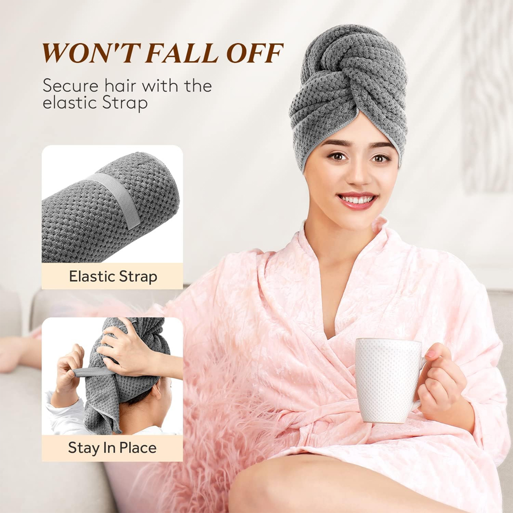 Microfiber Hair Towel Extra La - Hair Turban Towel review and price