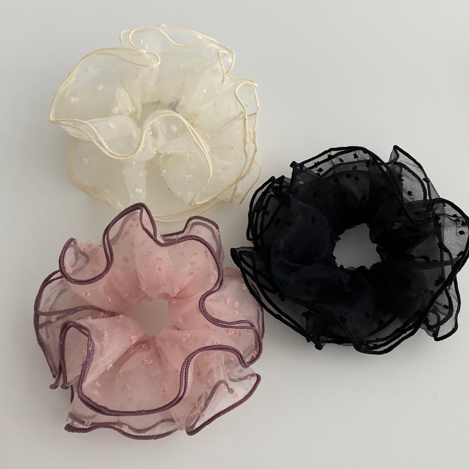1PC Summer Ruffled Sheer Tulle - Hair Net Invisible review and price