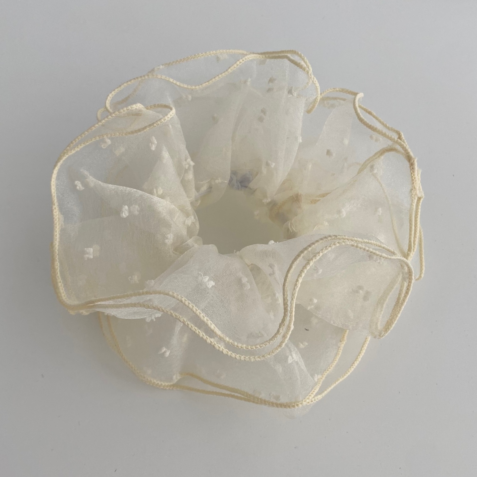 1PC Summer Ruffled Sheer Tulle - Hair Net Invisible review and price