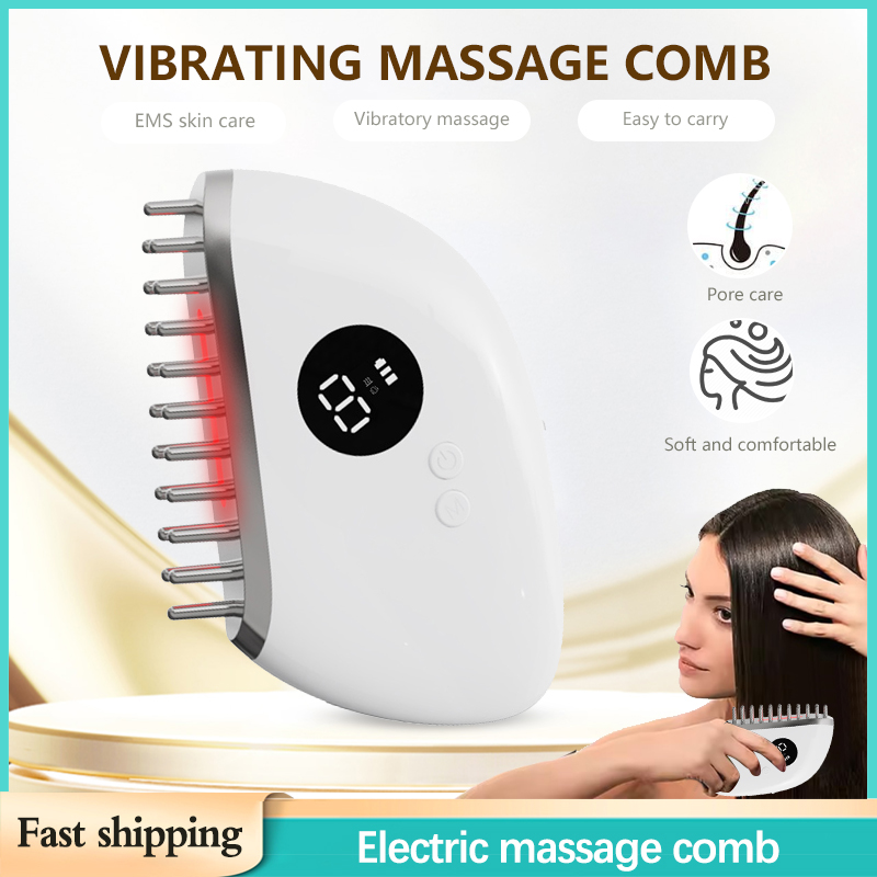 Electric Hair Growth Comb Red  - Hair Care For Hair Loss review and price