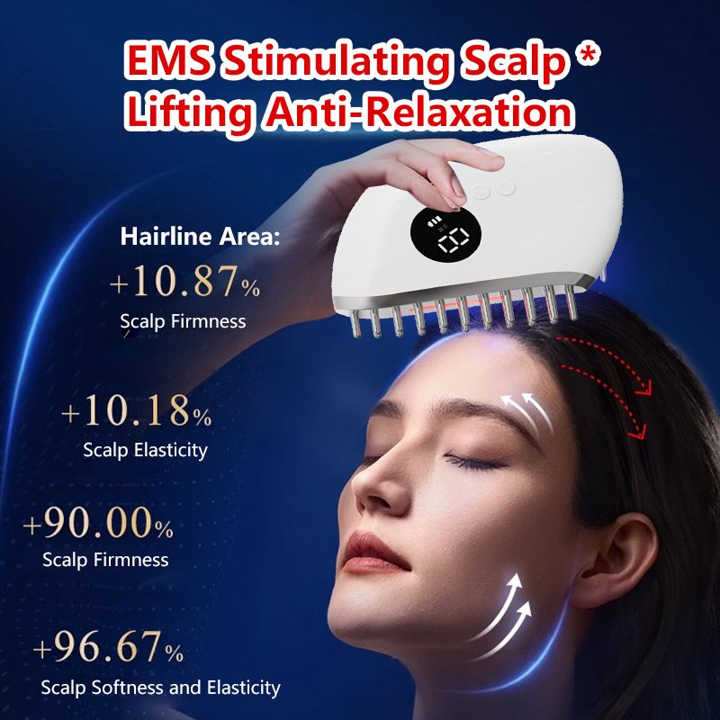 Electric Hair Growth Comb Red  - Hair Care For Hair Loss review and price