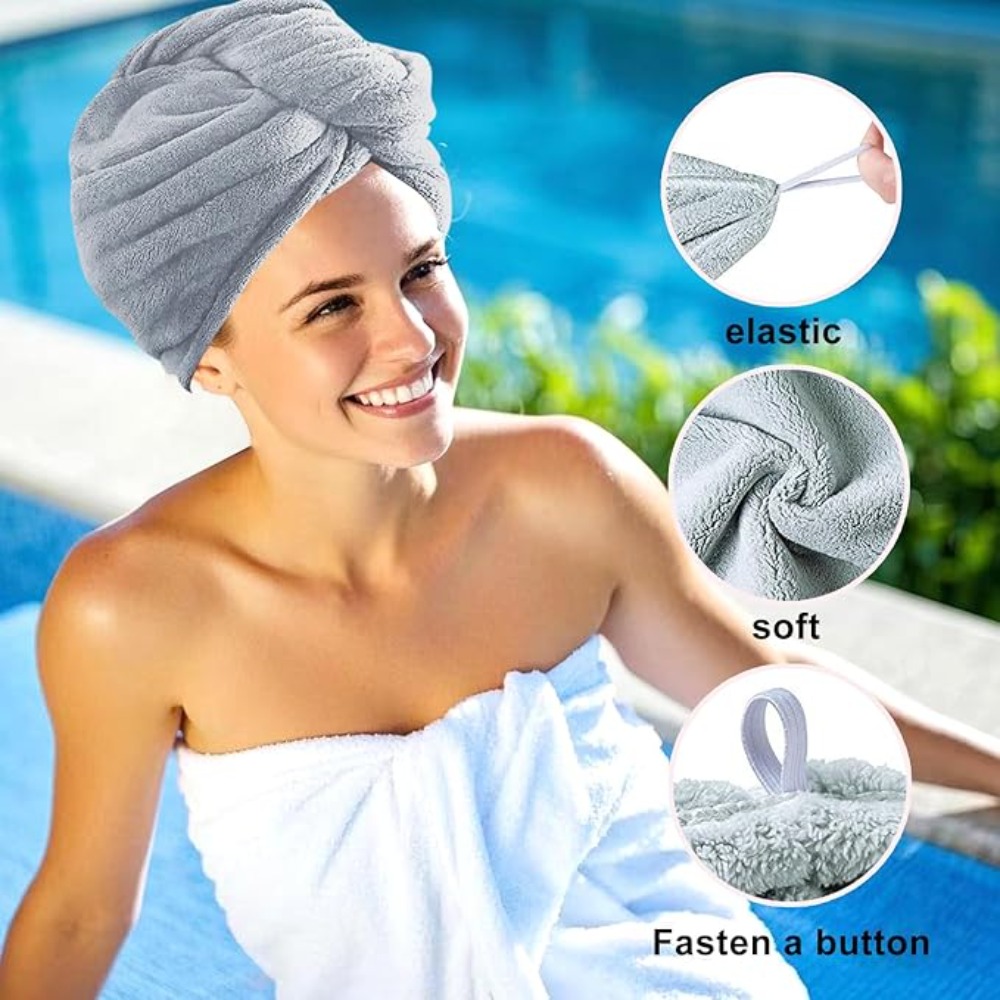 Quick Dry Hair Towel Wrap Anti - Hair Turban Towel review and price