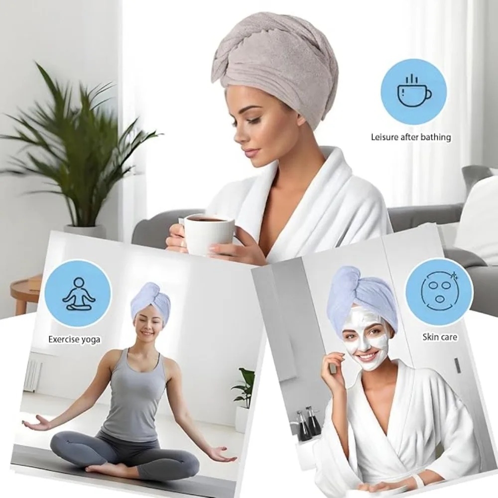 Quick Dry Hair Towel Wrap Anti - Hair Turban Towel review and price