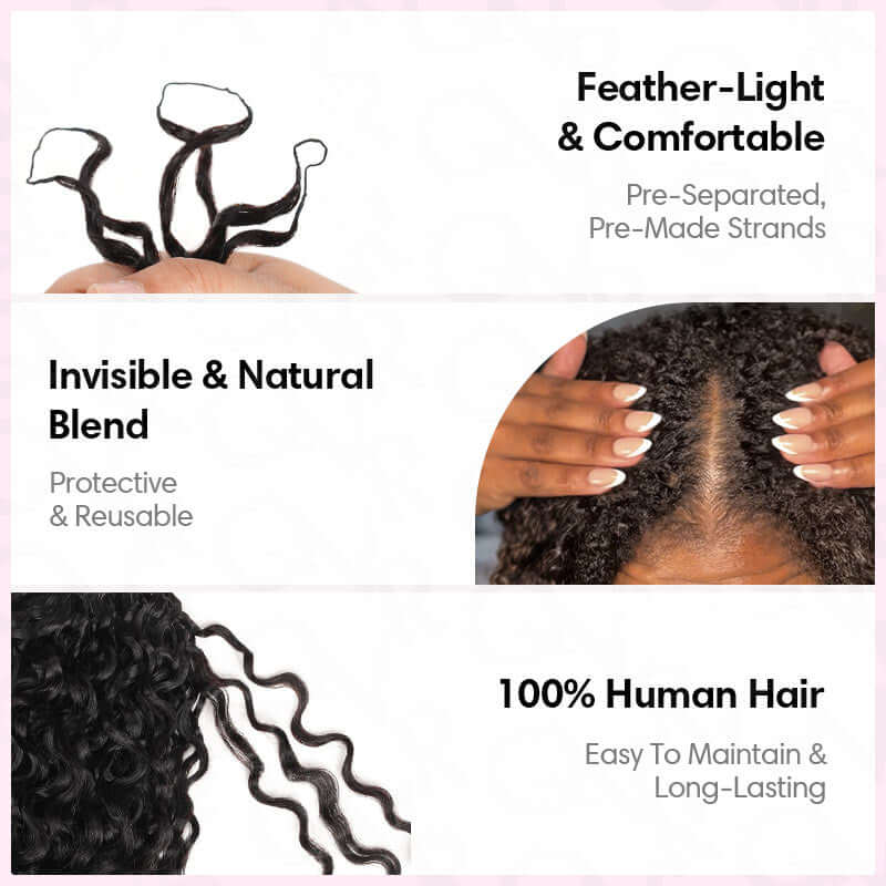 Remy Human Hair BS Curly Feath - Feather Hair Extension review and price