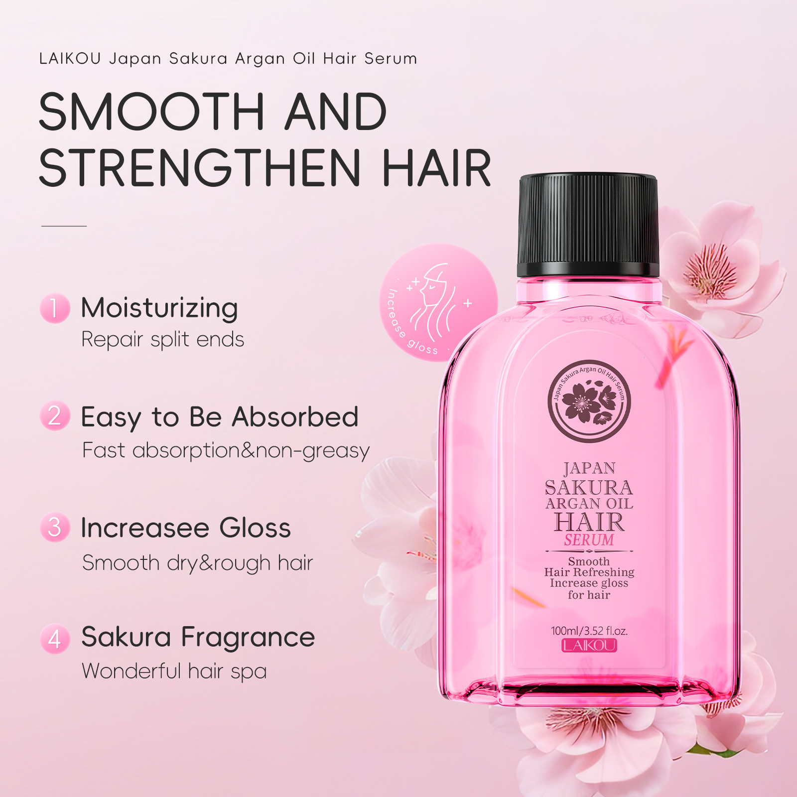 LAIKOU Japan Sakura Argan Hair - Hair Care In Japan review and price