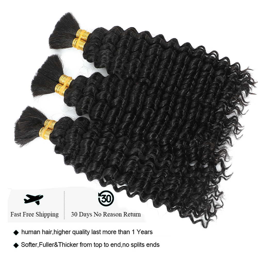 Bulk Human Hair Deep Wave For  - Hair Care Color review and price