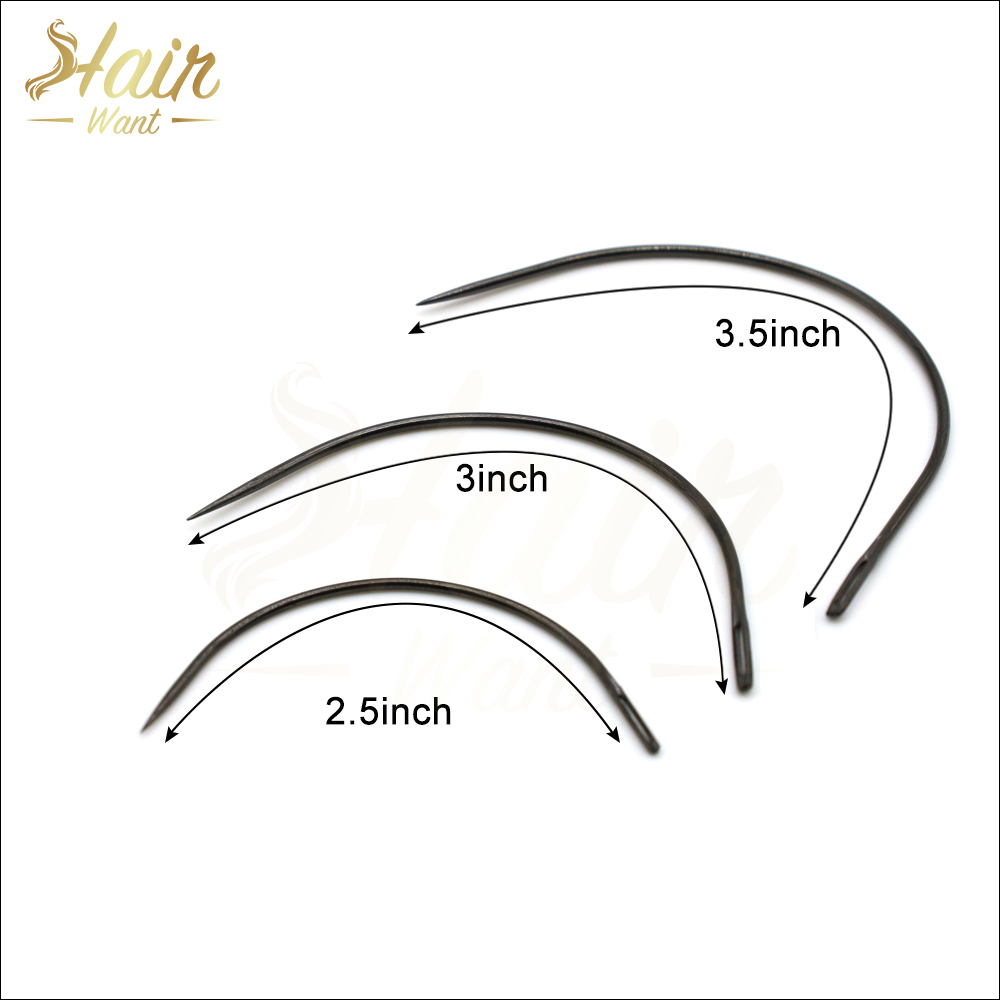 Hair Want 10Pcs Curved Needles - Feather Hair Extension review and price
