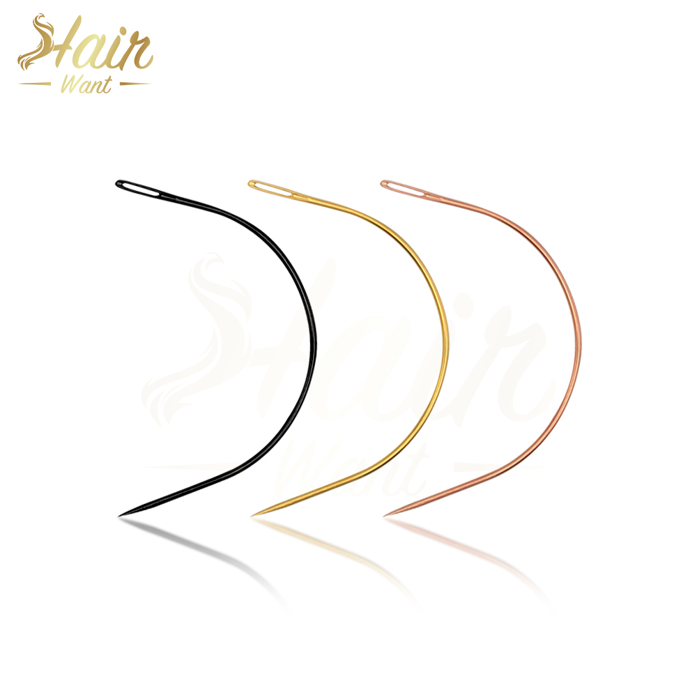 Hair Want 10Pcs Curved Needles - Feather Hair Extension review and price
