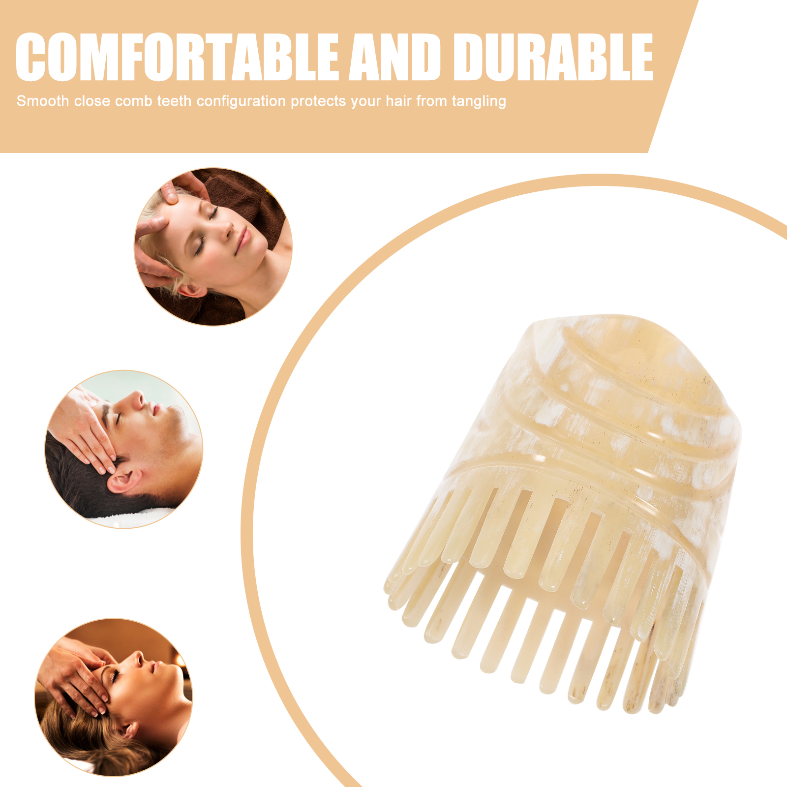 Portable Oxhorn Haircomb With  - Hair Care Tips review and price