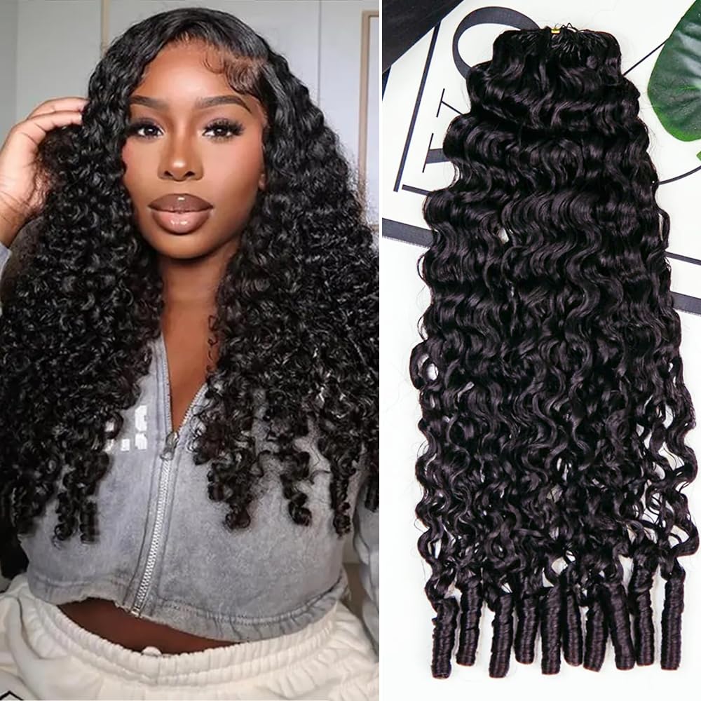 Burmese Curly Feather Crochet  - Hair Care Color review and price