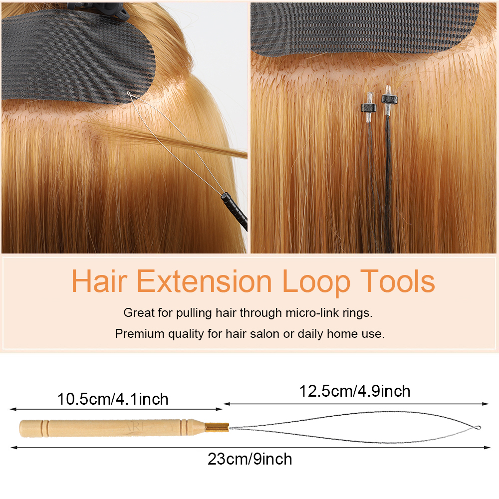 ARLANY Wooden Handle Hair Loop - Feather Hair Extension review and price