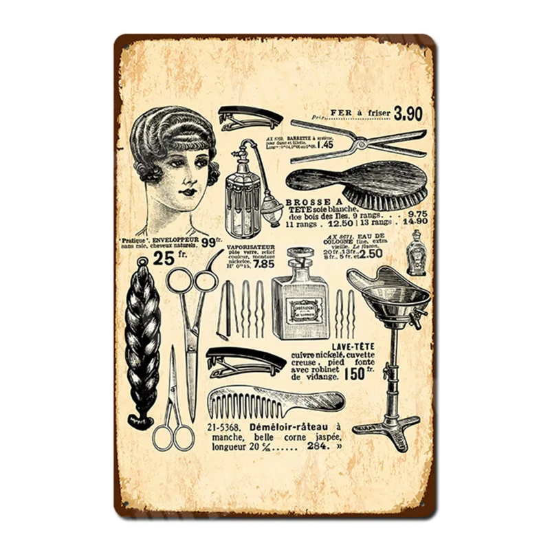 Vintage Metal Tin Signs, Hairc - Hair Care Gift review and price