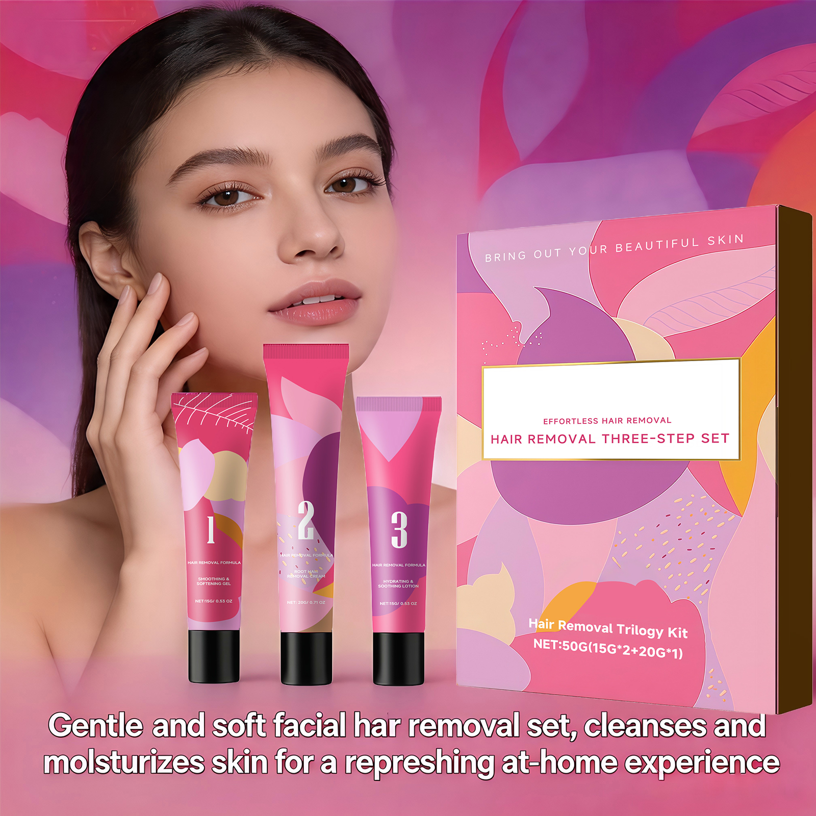 Facial Hair Removal 3-Step Set - Hair Care Steps review and price