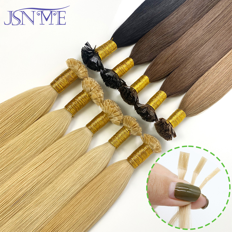 JSNME Flat tip Human Hair Exte - Hair Care Tips review and price