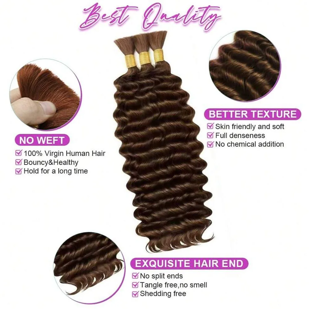 Chocolate Brown Deep Wave Bulk - Hair Care Color review and price