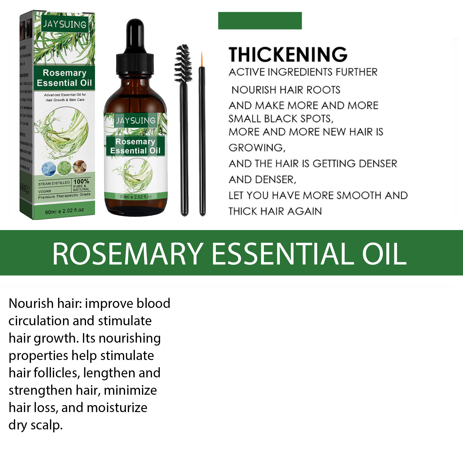 Rosemary Essential Oil For Hai - Hair Care For Hair Loss review and price