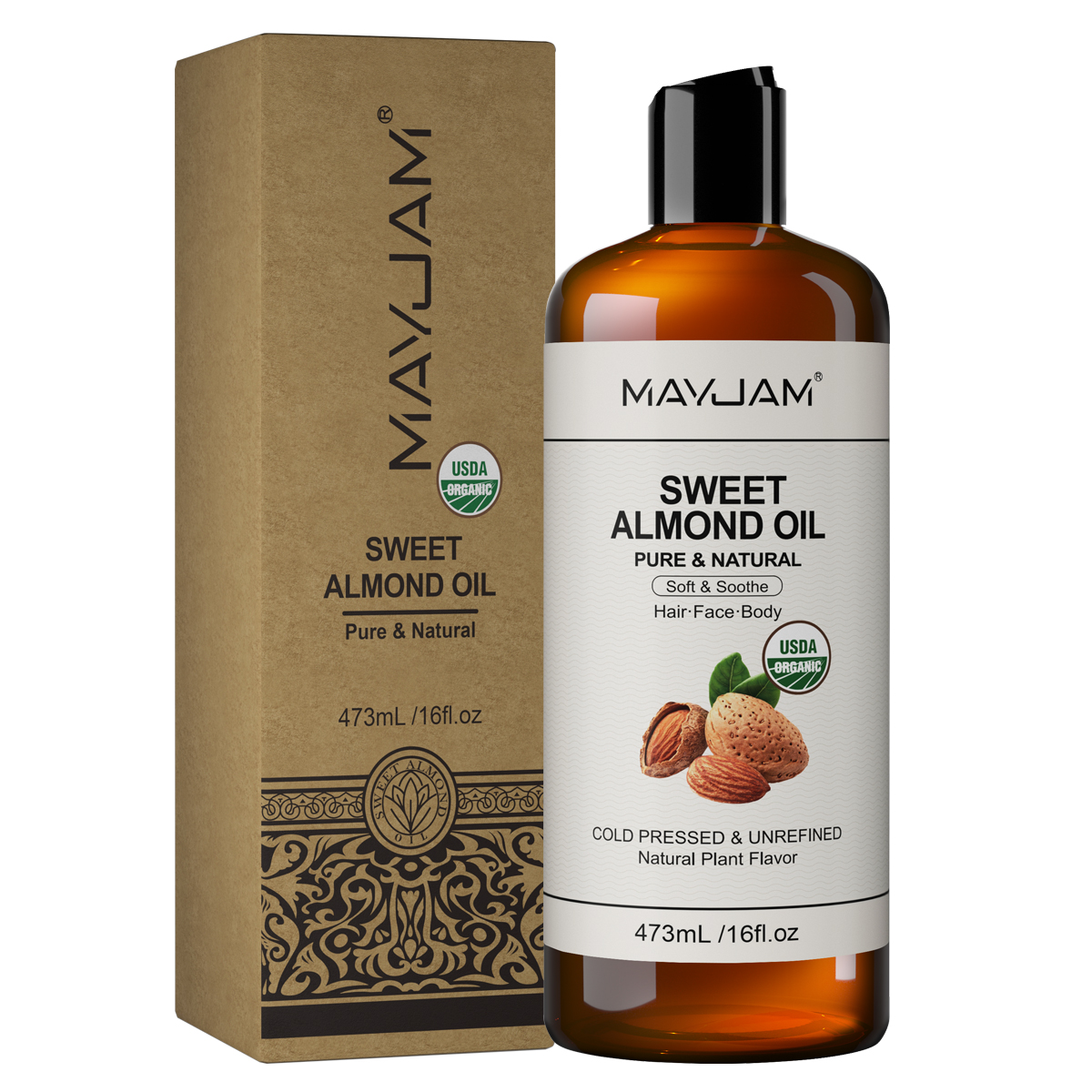 Organic Sweet Almond Oil Cold  - Castor Oil Cold Press review and price