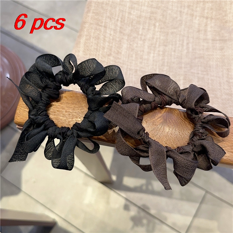 6 Pcs Women's Hair Scrunchies  - Hair Net Invisible review and price