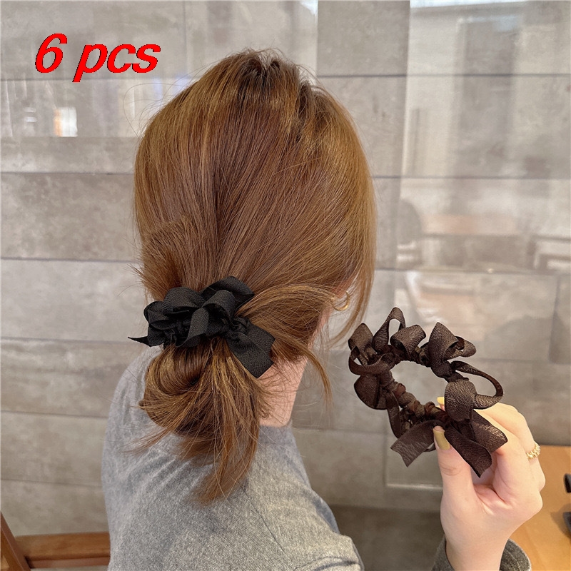 6 Pcs Women's Hair Scrunchies  - Hair Net Invisible review and price