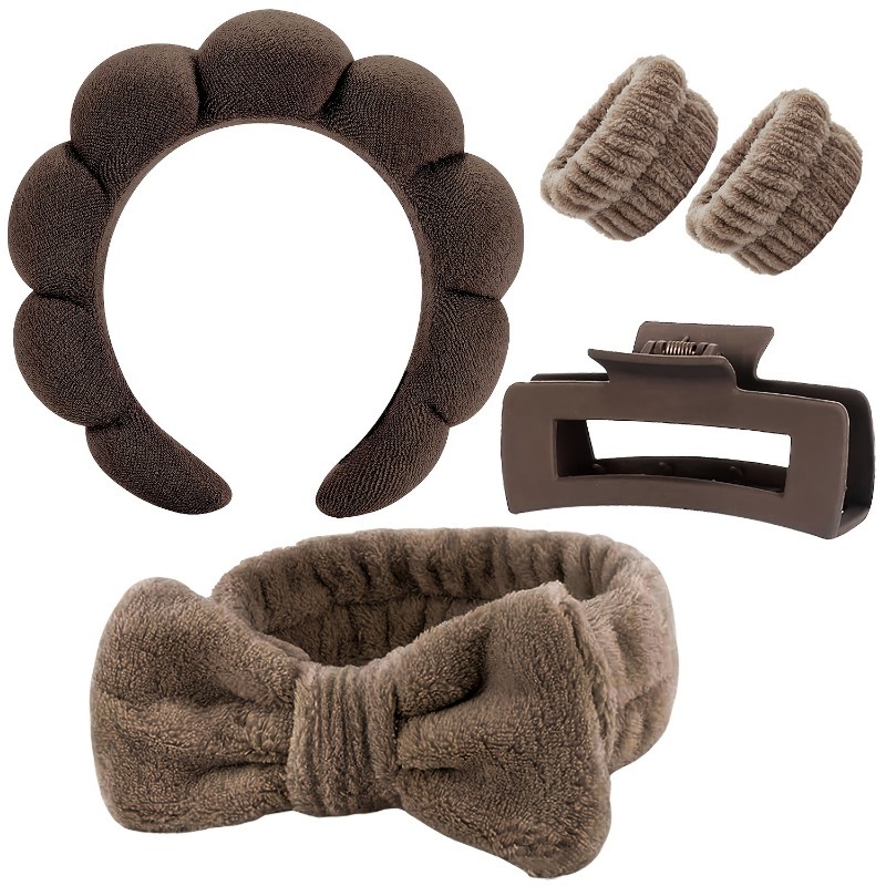 5pcs/Set Spa Headband Wristban - Hair Care Gift review and price